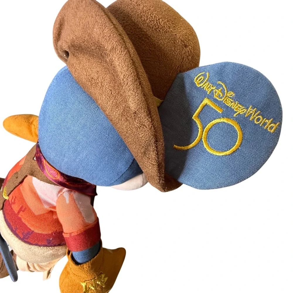 Disney Mickey Mouse Plush‎ Cowboy 50th Anniversary Stuffed Animal Toy